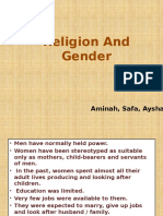 Religion and Gender: Aminah, Safa, Ayshah