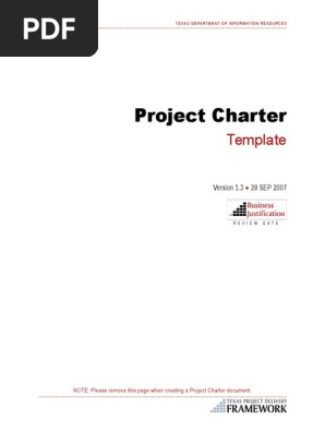 Project Charter Template