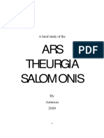 Asterion - A Brief Study of the Ars Theurgia Salomonis