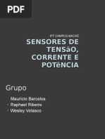 Sensores de Tensão, Corrente e Potência