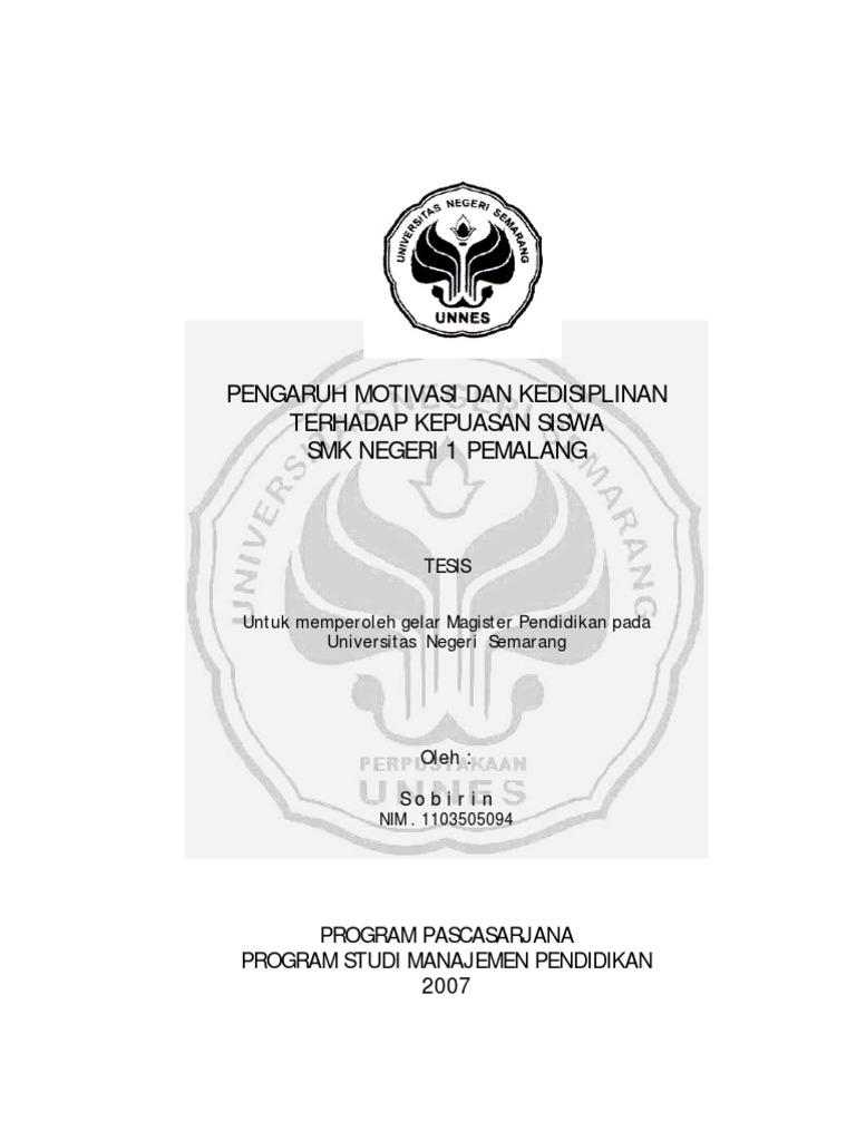 Ini Tesis Kedisiplinanpdf