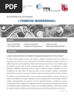 Teorias Clássicas (Taylor, Webber, Fayol) - Tempos Modernos