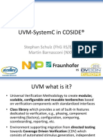 Uvm-systemc in Coside - Coside Ugm 2015