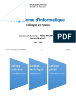 Programme D - Informatique - Toutes Les Sections 2015 - KHALED KACHBOURI