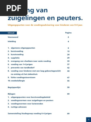 Voeding Van Zuigelingen En Peuters