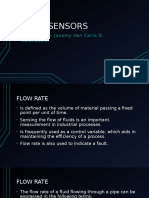 Flow Sensors: Prepared By: Jesamy Van Carlo D. Valenzuela