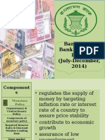 Bangladesh Bank Monetary Policy (July-December, 2014)