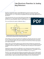 Differential Line Receivers Function As Analog Zero-Crossing Detectors