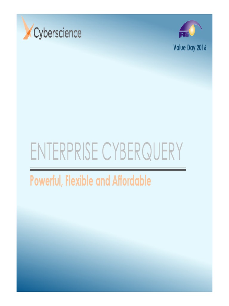 Cyberquery Training Overview | PDF | Computers