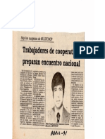 Mundocoop Abril 1991 - TRABAJADORES DEL SECTOR COOPERATIVISMO PERUANO