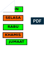 jadual bertugas