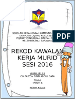 Rekod Kerja Murid 2016