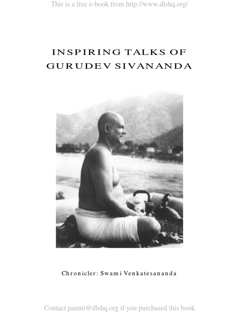 Inspiring Talks of Gurudev Sivananda PDF PDF Shiva G