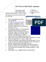 IE3D Tutorial 5: Prove-Fed Patch Antenna: Entity - Probe-Feed To Patch