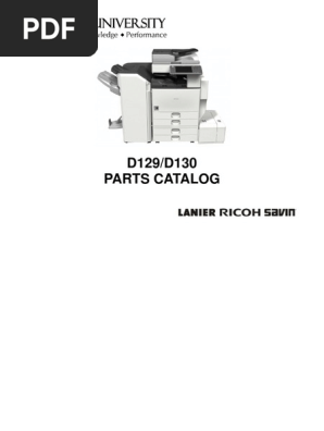Mp 5002 Parts Ricoh D129 D130 Parts Catalog Pdf Clutch Belt Mechanical