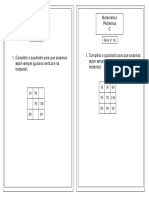 13 Fichas de Problemas 4º Ano