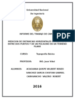 Levantamiento Topografico Con Wincha y Jalon