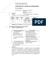 Programación Del Sílabo de Aprendizaje Expresion Oral y Corporal i 2016