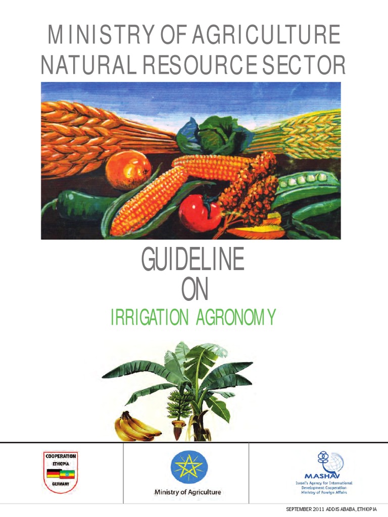 Guideline On Irrigation Agronomy PDF PDF Agriculture Soil