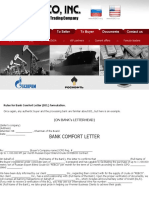 Bank Comfort Letter - BCL. BCL Oil