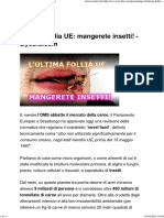 L'Ultima Follia UE, Mangerete Insetti! - Byoblu.com