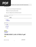 Download TEORI SIMULASI ANTRIAN by Dwi Apriyanto SN31345249 doc pdf
