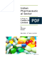 Report MOR Pharma Industry Final CADILA