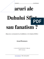 Daruri Ale Duhului Sfant Sau Fanatism