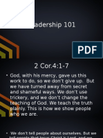 Leadership 101 2.8.15