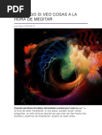 Qué Hago Si Veo Cosas a La Hora de Meditar