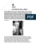Hugo Salas: Lo Que Resta Del Libro - Reportaje A Martín Kohan en Página/12