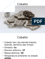 Slides de Cobalto, Ródio e Irídio