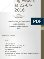 Oleh Giga Hasabi Alkarani G4A012136 Instalasi Anestesi Dan Terapi Intensif Jurusan Kedokteran Fakultas Kedokteran Universitas Jenderal Soedirman 2016