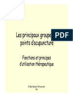 Principaux Groupes de Points Acupuncture