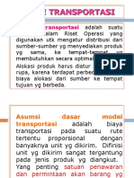 Riset Operasional - Metode Transportasi