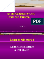 An Introduction To Cost Terms and Purposes