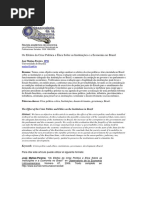 Os Efeitos da Crise Política e Ética Sobre as Instituições e a Economia no Brasil