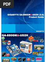 Download Gigabyte GA-880GMA-UD2H Motherboard Product Guide by GIGABYTE UK SN31348465 doc pdf