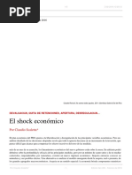 Claudio Scaletta. El Shock Económico. El Dipló. Edición Nro 200. Febrero de 2016