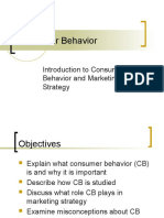 Introduction To Consumer Behavior and Marketing Strategy