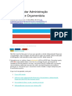 Como Estudar Administração Financeira e Orçamentária