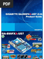 Download Gigabyte GA-890FXA-UD7 Motherboard Product Guide by GIGABYTE UK SN31348840 doc pdf