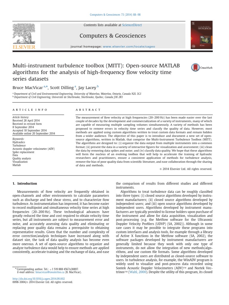 MITT Open-Source MATLAB Algorithms For The Analysis of High-Frecuency ...