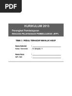 Download 3 RPP SD KELAS 4 SEMESTER 1 - Peduli Terhadap Makhluk Hidup by Rosdiyana Bahtika SN313493320 doc pdf