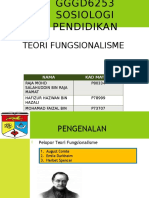 Teori Fungsionalisme (Pembentangan Kumpulan)