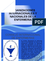 Organizaciones Internacionales y Nacionales de Enfermeria