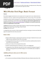 Purdue Owl Mla Formatting and Style Guide