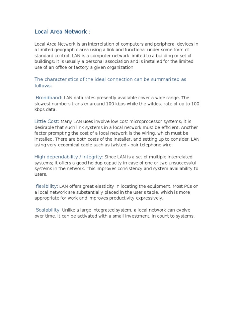 Understanding Local Area Networks | PDF
