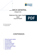 QUIMICA GENERAL Clase 6-A Liquido-Vapor Ley de Roulth