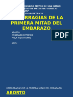 hemorragias de la primeramitad del embarazo